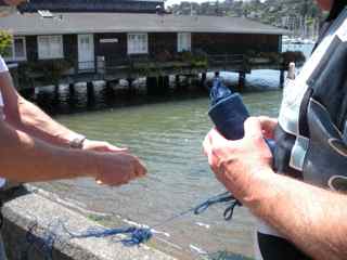 Tiburon Art Festival- Removing the Spool