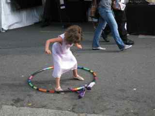 Tiburon Art Festival-Tara Mini with Hula Hoop 3